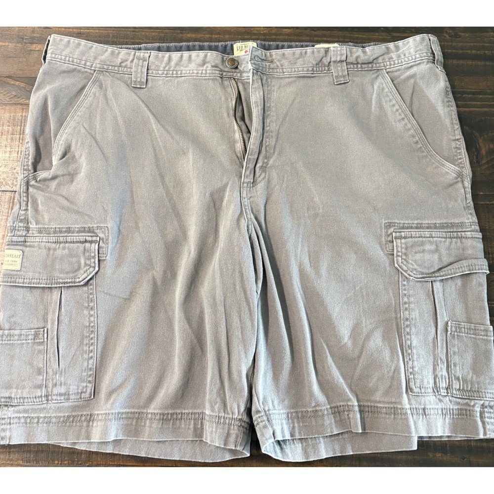 RedHead Mens Gray Cotton Cargo Shorts Size 44 Outdoor Casual Relaxed Fit